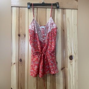 Forever21 Lace Pull String Tank Top